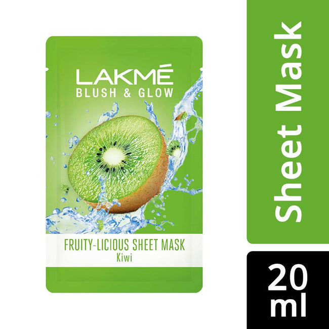 Lakme Blush And Glow Kiwi Sheet Mask Main Image