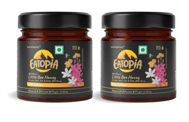 Eatopia Little Bee, Stingless Bees Natural Honey for Kids - Sidr & Sullia Honey Hover Image