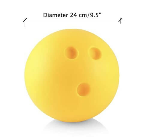 Kipa Big Size Plastic Blue Bowling Set 6 Pins 2 Balls Large Bowling Toy for Kids Multi Color with Smart Chain Carry Case