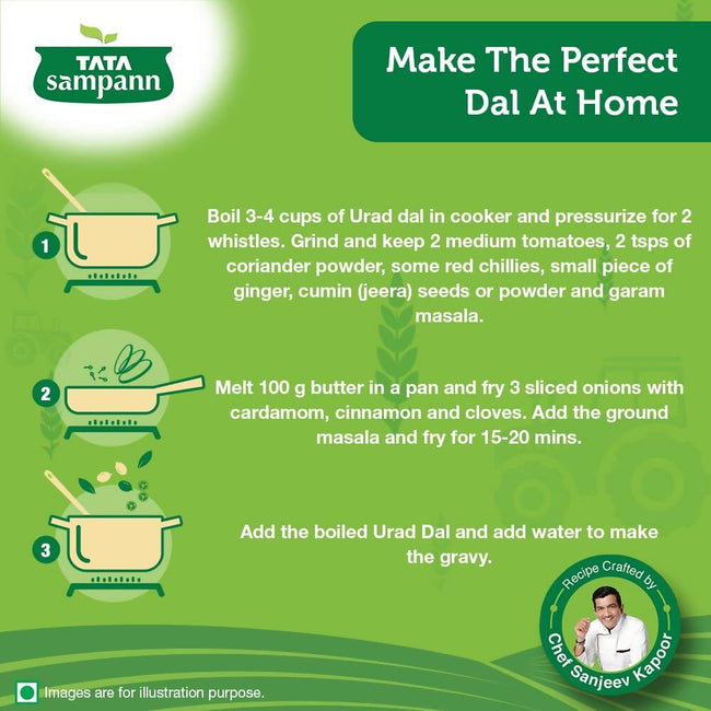 Tata Sampann Unpolished Urad Dal (Split) Main Image