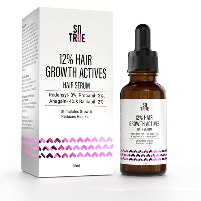 Sotrue Hair Growth Serum With Redensyl 3%, Procapil 3%, Anagain 4% and Baicapil 2% Hair Growth Actives Hover Image