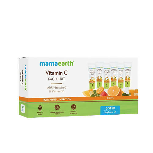 Mamaearth Facial Kit with Vitamin C & Turmeric for Skin Illumination Hover Image
