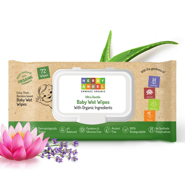 Herby Angel Baby Wet Wipes Hover Image