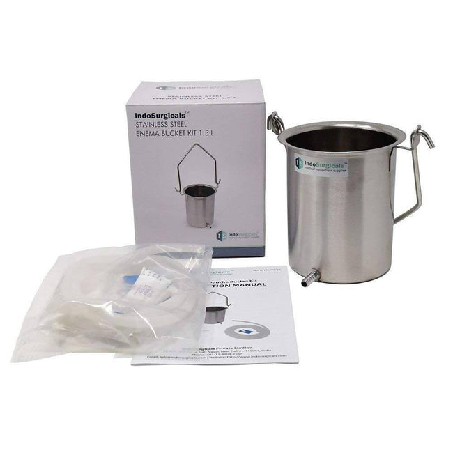 Indo Surgicals Stainless Steel Enema Bucket Kit Main Image