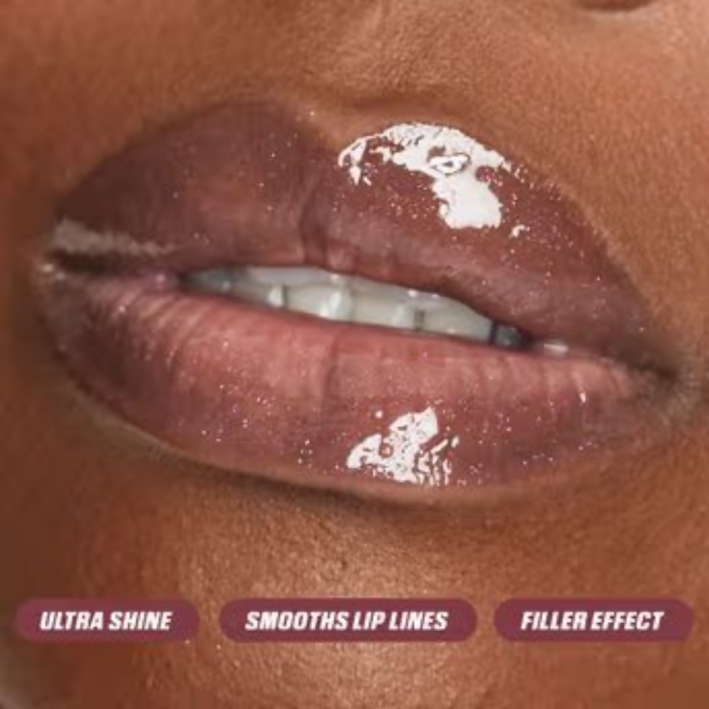 Huda Beauty Icy Nude Faux Filler Lip Gloss - She Flirty