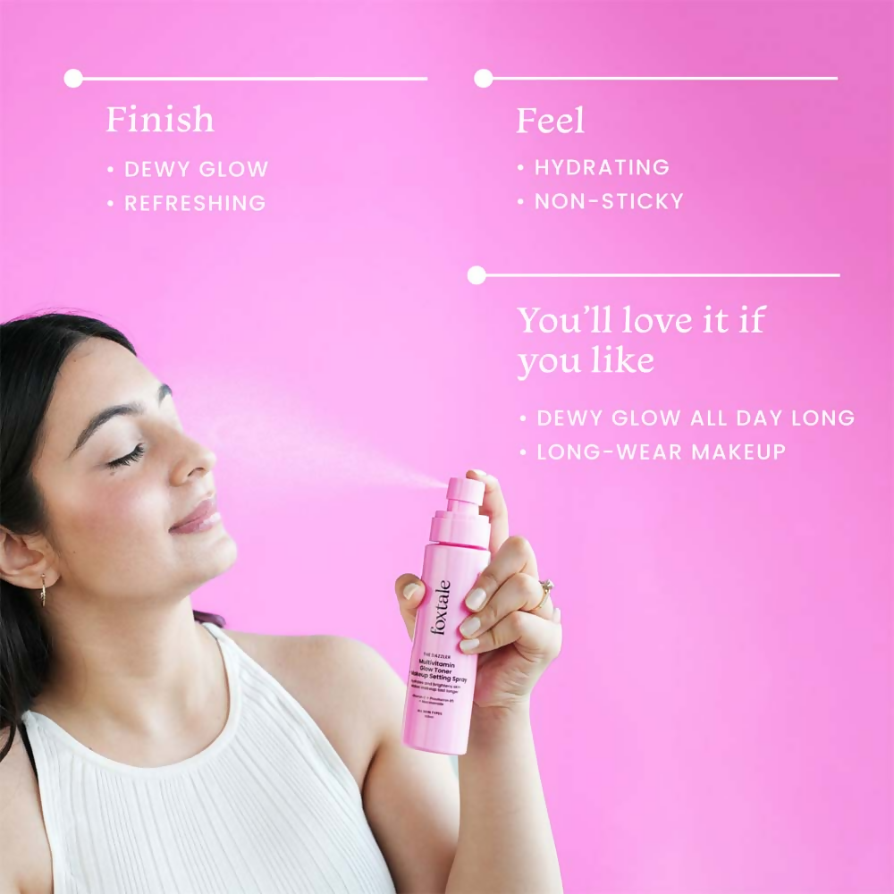 Foxtale The Dazzler Multivitamin Glow Toner + Makeup Setting Spray