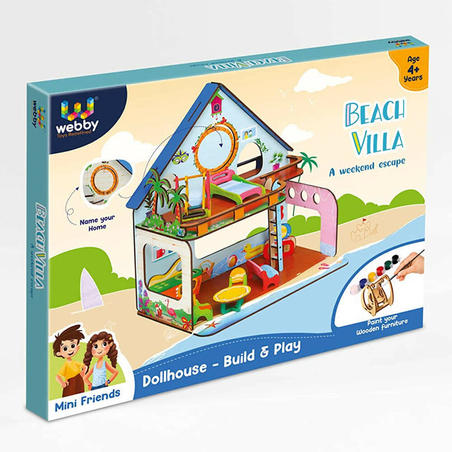 Webby Beach Villa The Weekend Escape All Side Play Doll House Main Image