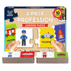 Webby Our Profession 2 Pieces Learning Pack Jigsaw Puzzle for Kids