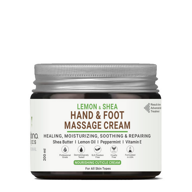 Volamena Organics Lemon & Shea Hand And Foot Whitening Massage Cream Hover Image
