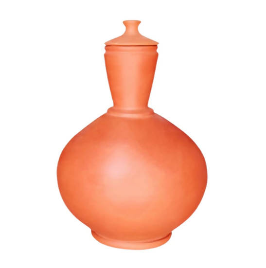 Tamas Handmade & Eco-Friendly Earthen Surahi With Clay Lid