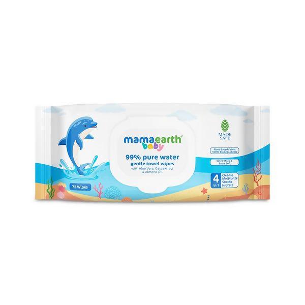 Mamaearth Baby 99% Pure Water Gentle Towel Wipes