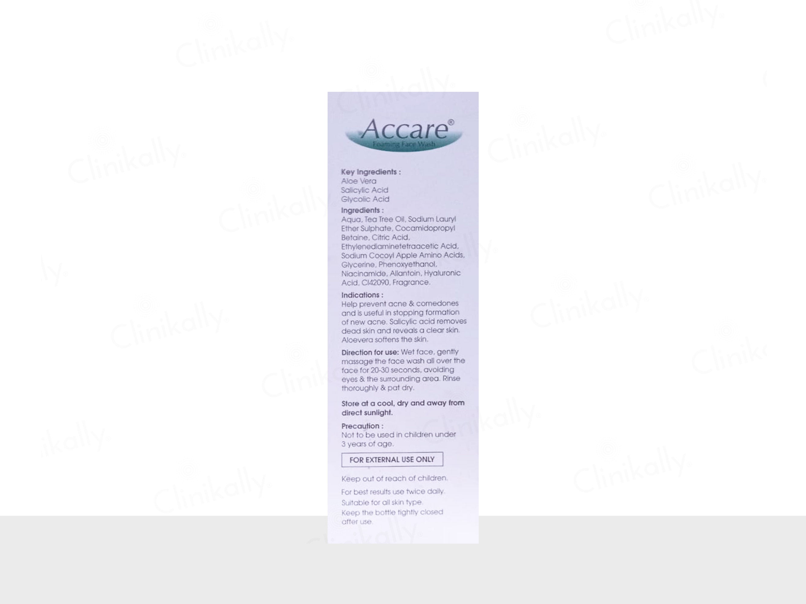 Accare Foaming Face Wash