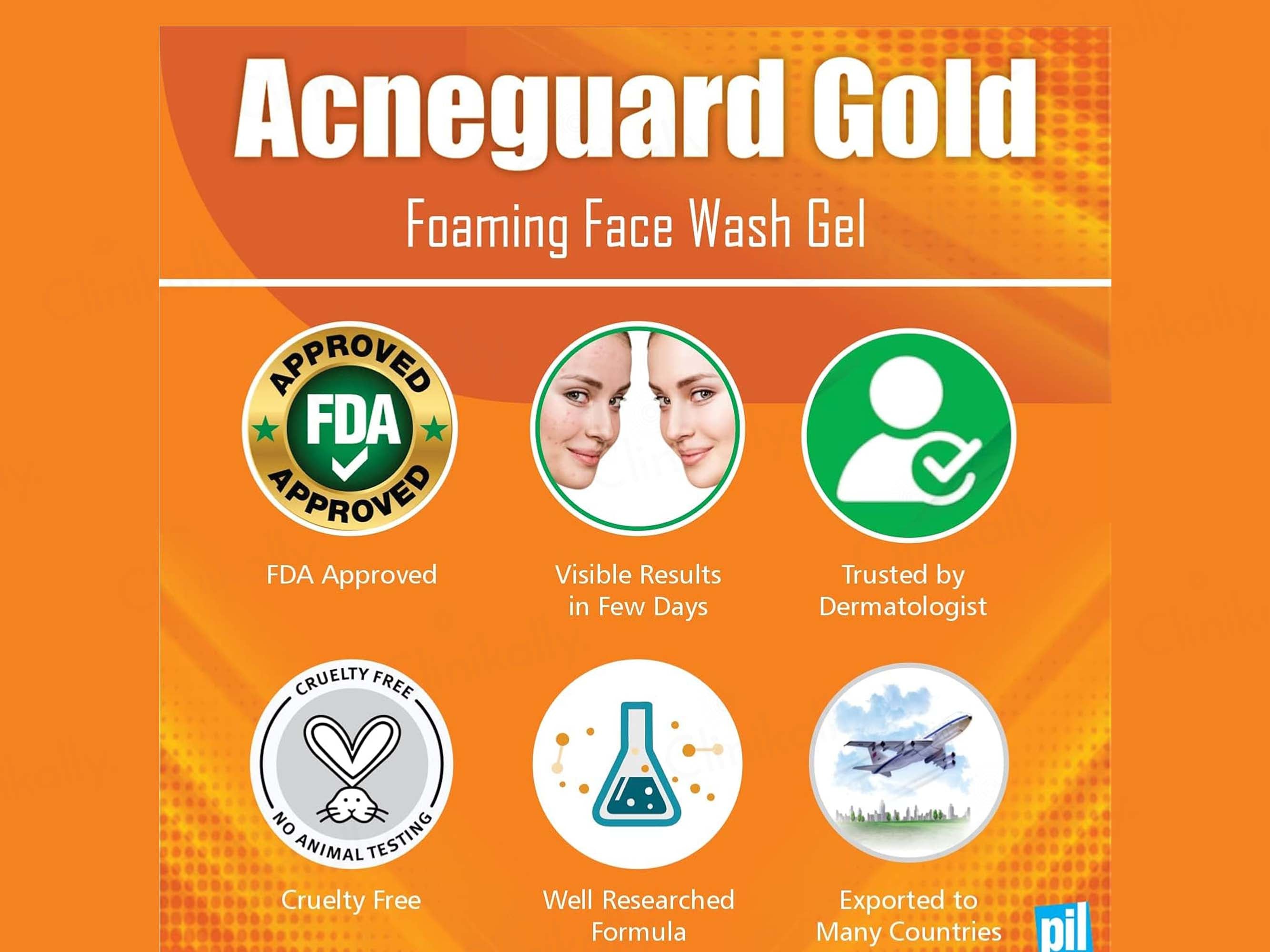 Acneguard Gold Foaming Face Wash Gel