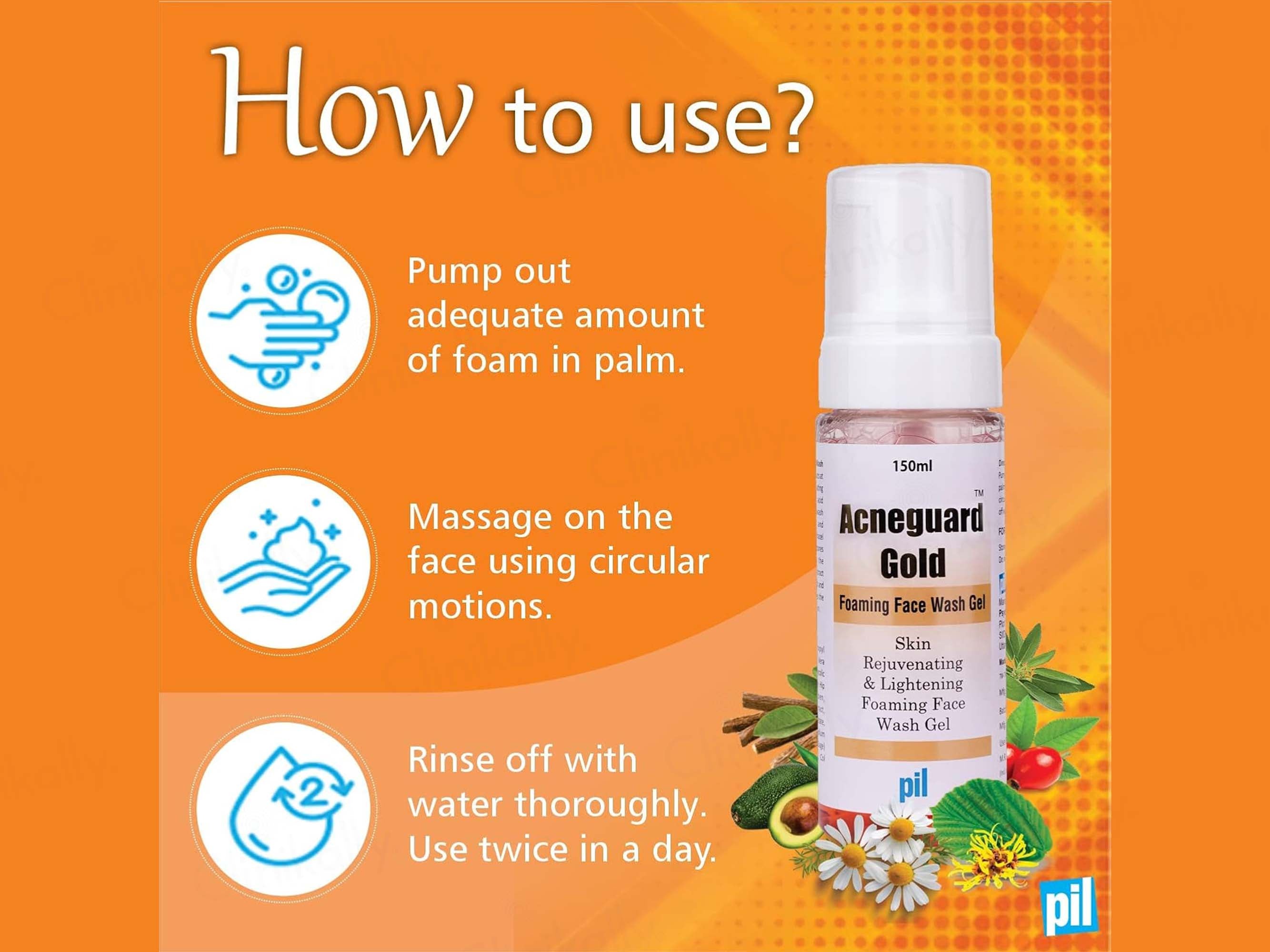 Acneguard Gold Foaming Face Wash Gel