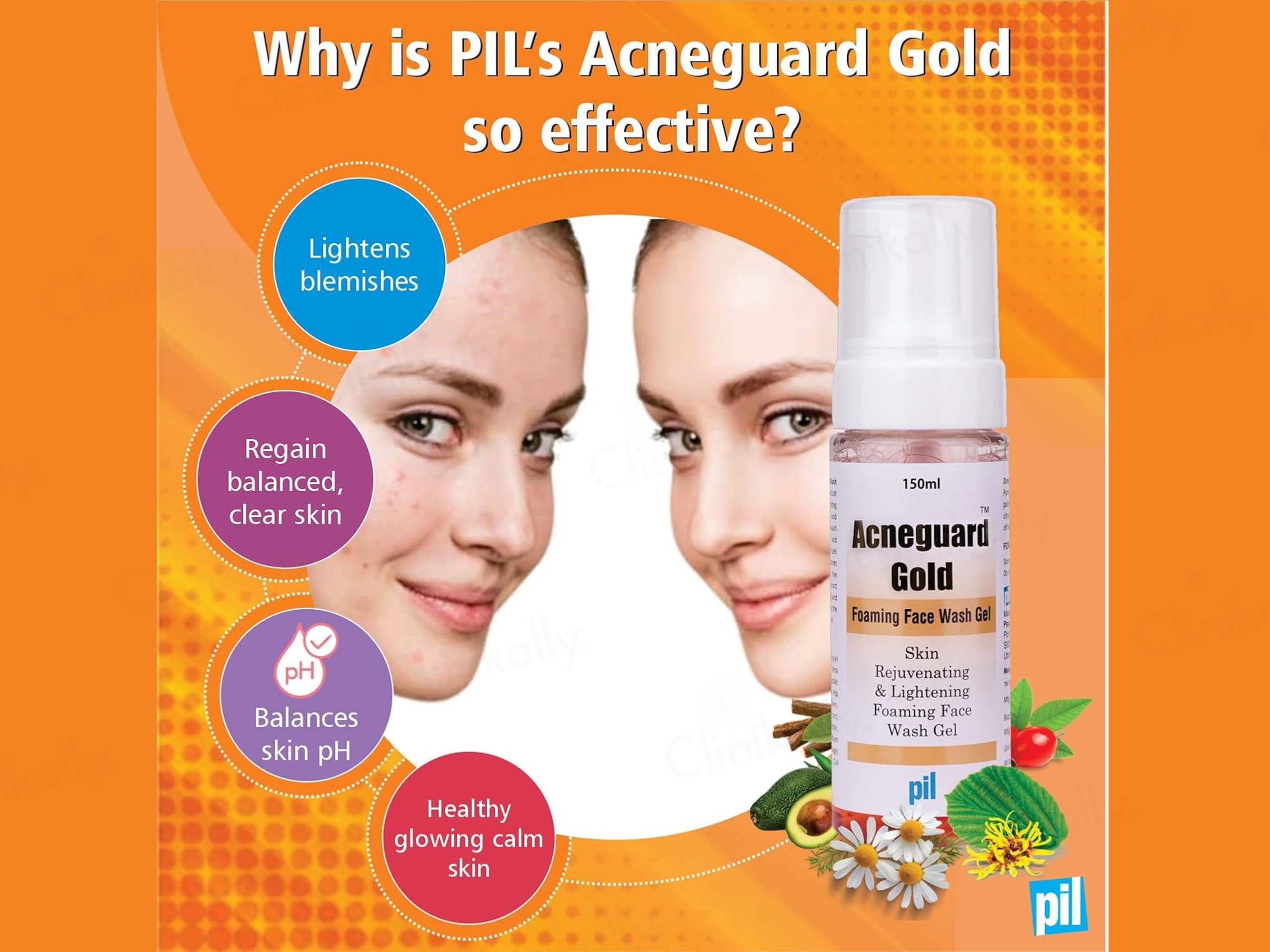 Acneguard Gold Foaming Face Wash Gel