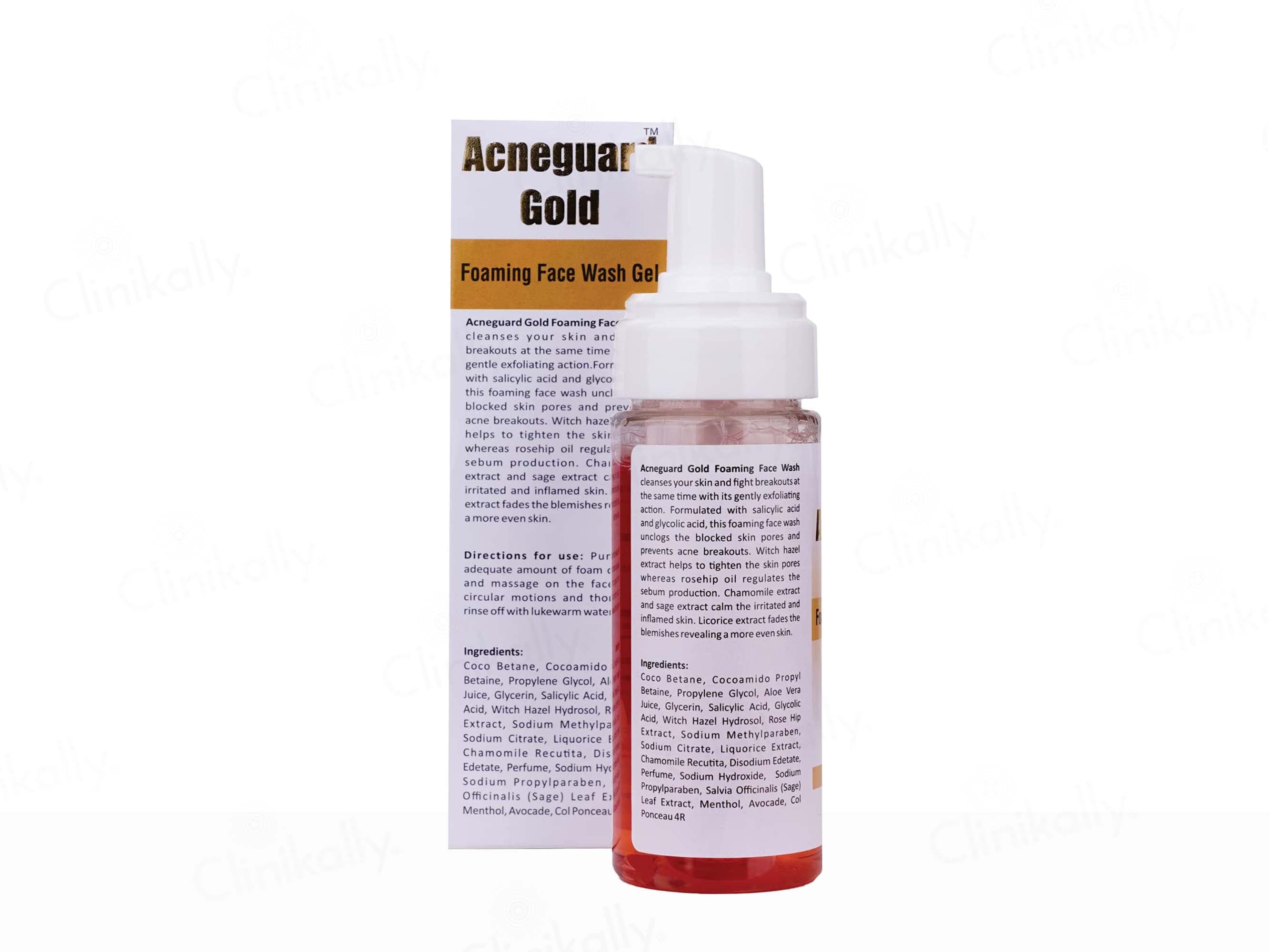 Acneguard Gold Foaming Face Wash Gel