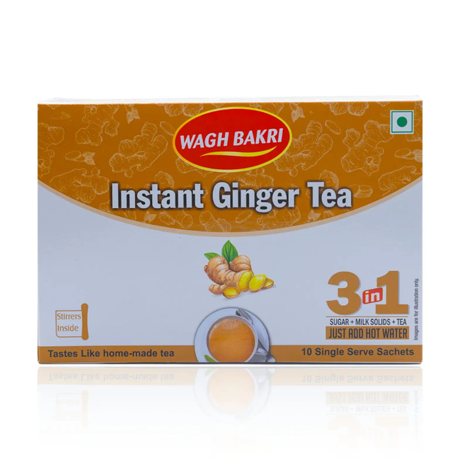 Wagh Bakri Ginger Instant Tea Premix - No Added Sugar Hover Image