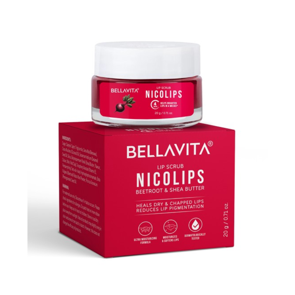 Bella Vita Organic NicoLips Lip Lightening Scrub Balm