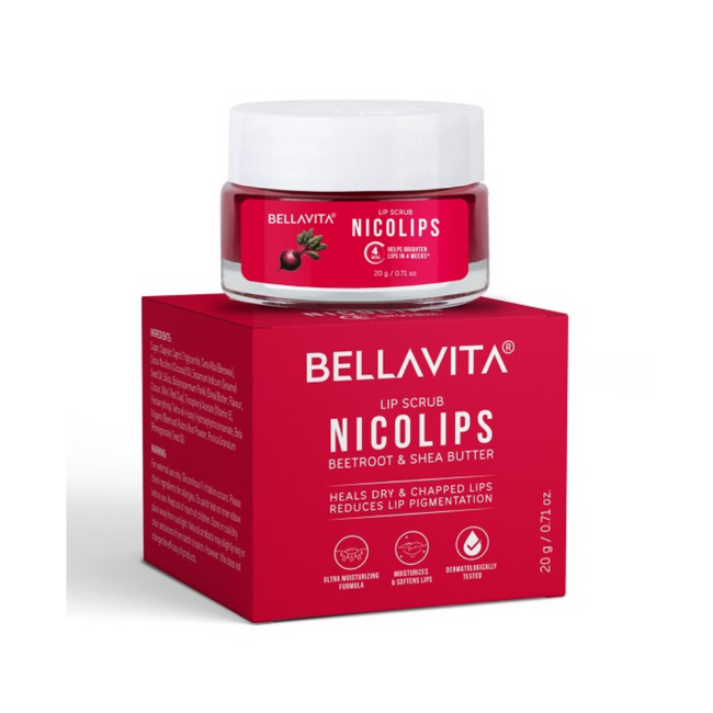 Bella Vita Organic NicoLips Lip Lightening Scrub Balm Hover Image