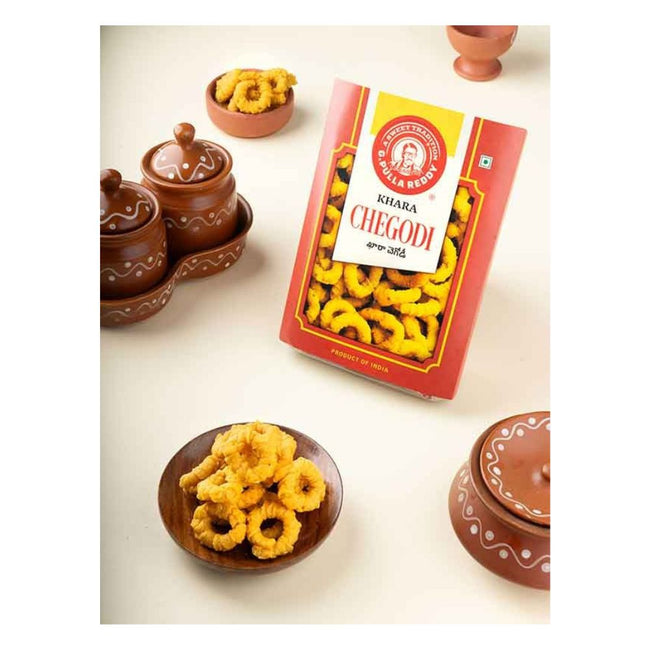 Pulla Reddy Chegodi | Crunchy Indian Snacks Chegodi by G Pulla Reddy Sweets Hover Image