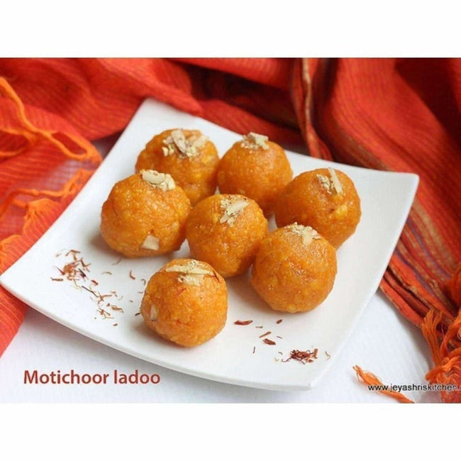 Pulla Reddy Motichoor Laddu / Motichoor Laddu | Indian Sweets Motichoor Ladoo with Pure Ghee By G Pulla Reddy Sweets Hover Image