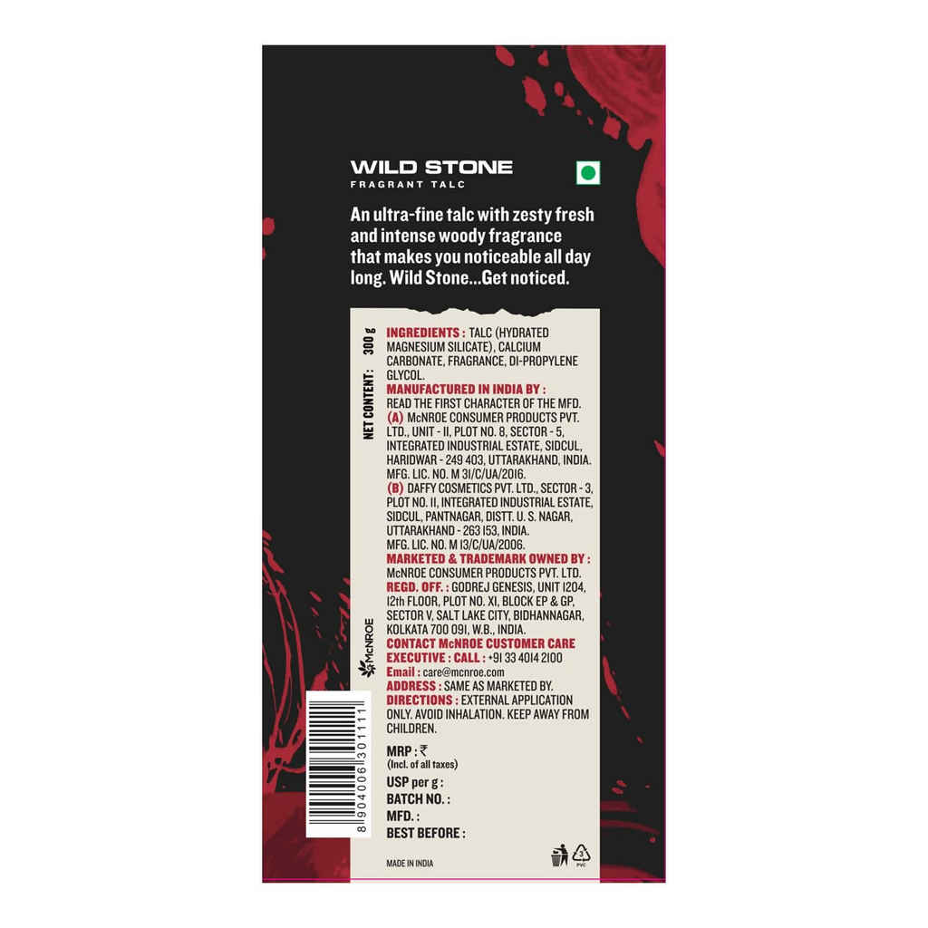 Wild Stone Ultra Sensual Talcum Powder For Men