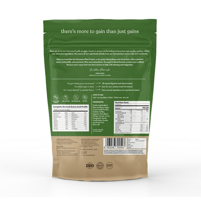 Cosmix No Nonsense Plant Protein (Malnad Arabica Coffee) Main Image