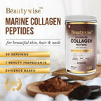 Beautywise Advanced Marine Collagen Anti-Aging Powder - Glutathione, HA & Biotin - Cocoa