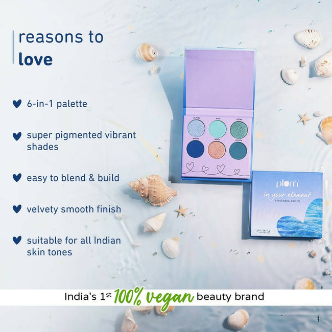 Plum In Your Element Eyeshadow Palette Easy to Blend 6-in-1 Palette 02 Water Main Image