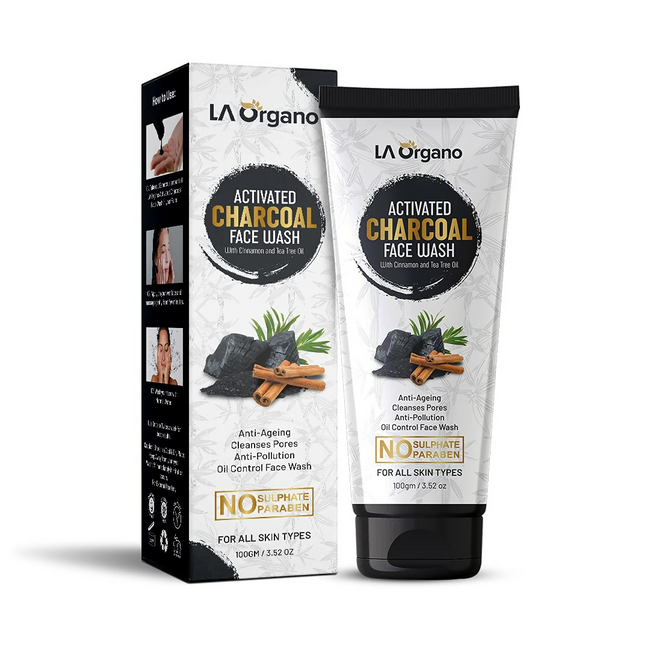 LA Organo Papaya Hydrating Face Gel with Alovera,Vit-E & Activate Charcoal Face Wash Combo Main Image
