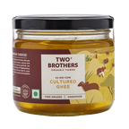 Two Brothers Organic Farms A2 Gir Cow Cultured Ghee | Cultured Cow Desi Ghee | Curd-Churned Bilona Ghee | Pure, Natural, and Healthy