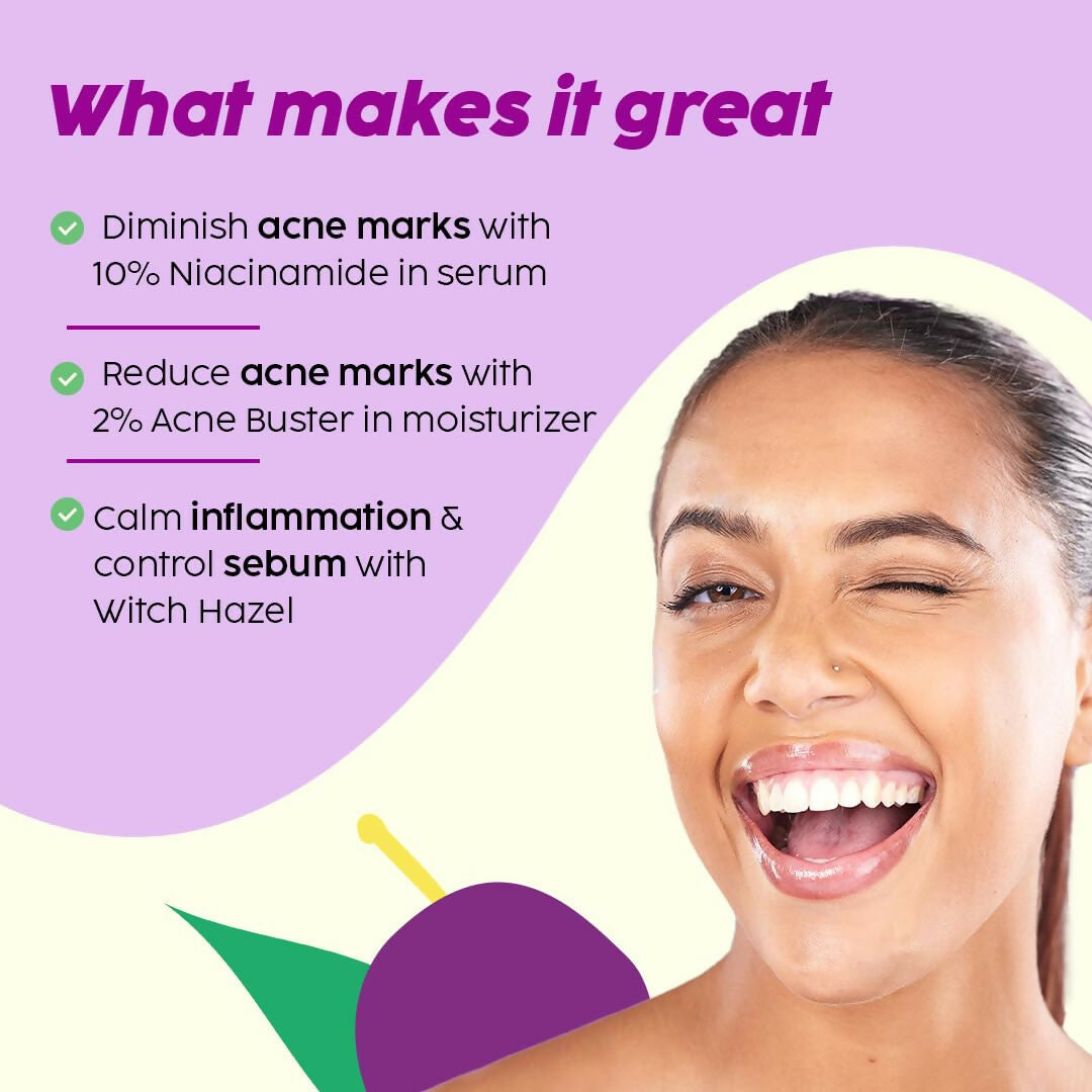 PLIX The Plant Fix Niacinamide Jamun Moisturizer and Serum Combo