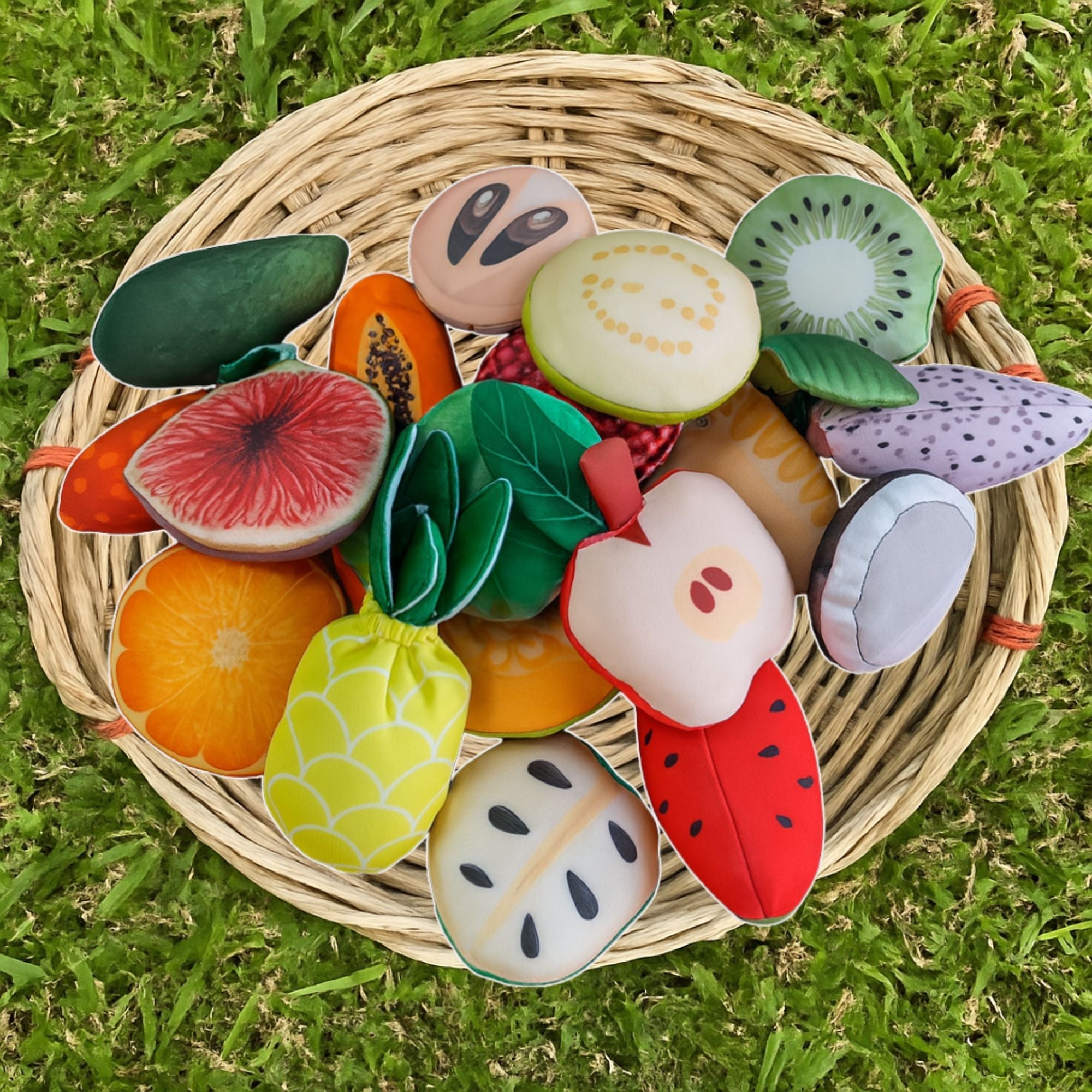 The Small Wonderland Pretend Play Fruits- 18-Piece Pretend Play Fruits Set