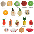 The Small Wonderland Pretend Play Fruits- 18-Piece Pretend Play Fruits Set