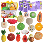 The Small Wonderland Pretend Play Fruits- 18-Piece Pretend Play Fruits Set
