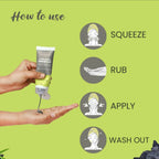 Glamveda Men Activated Charcoal Clay Detox & Anti Acne Face Wash