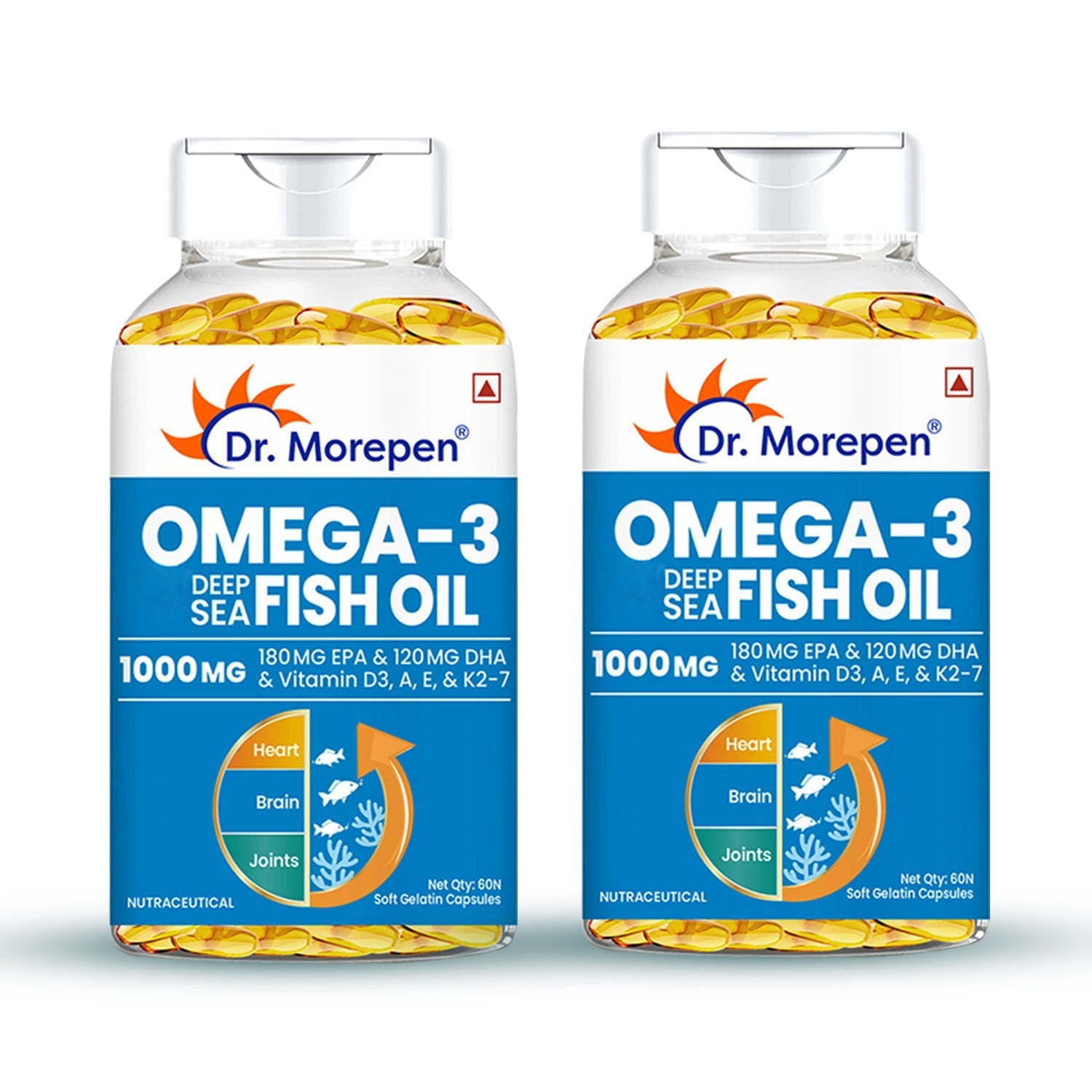 Dr. Morepen Omega-3 1000Mg Deep Sea Fish Oil Softgel Capsules