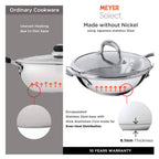 Meyer Select Stainless Steel Covered Kadai
