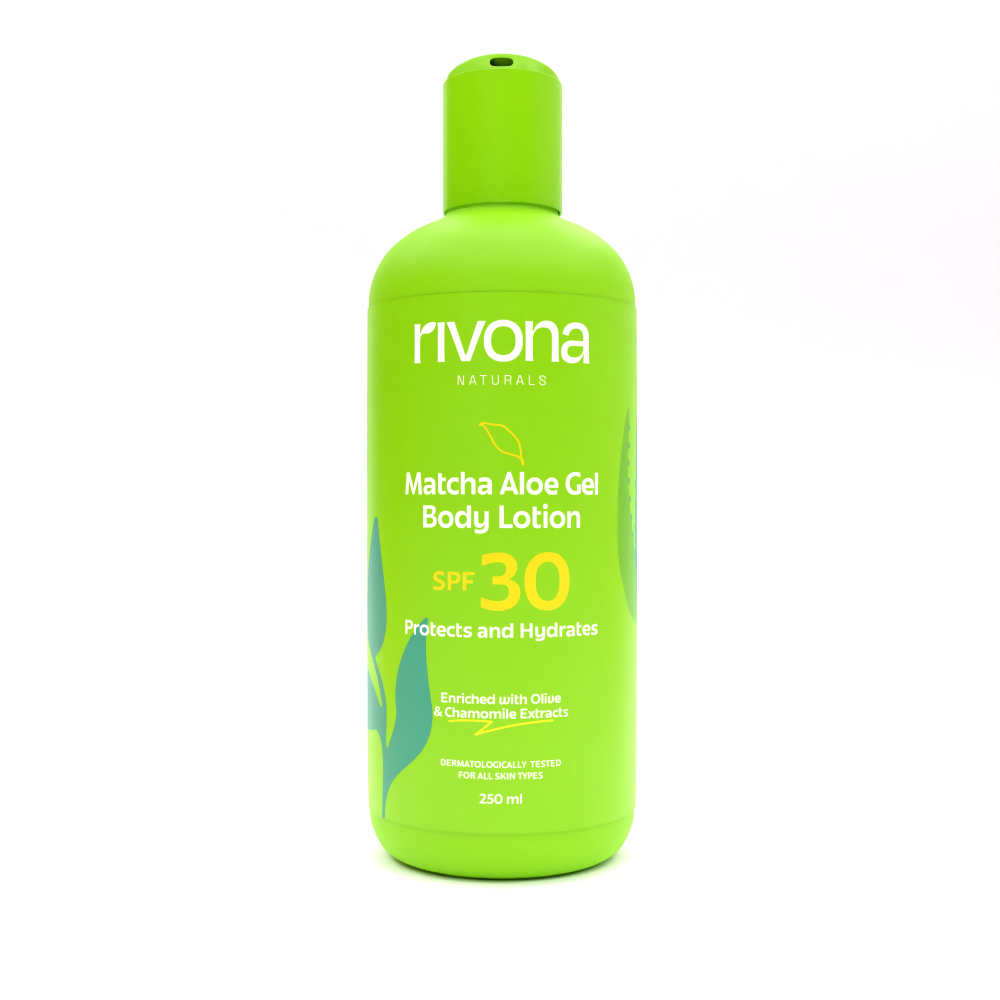 Rivona Naturals Matcha Aloe Gel Body Lotion with SPF 30