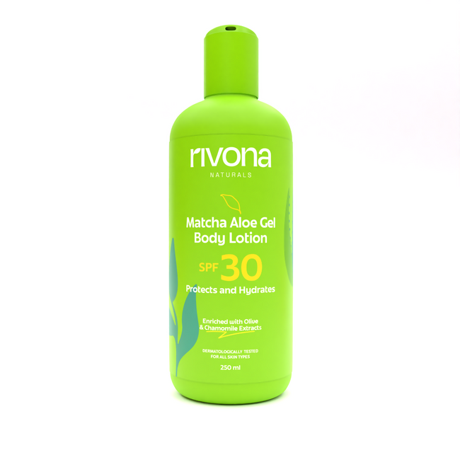 Rivona Naturals Matcha Aloe Gel Body Lotion with SPF 30 Hover Image