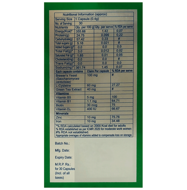 Cipla Adgain Plus Healthy Hair Capsules Main Image