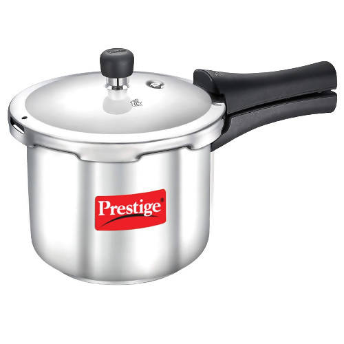 Prestige Popular Stainless Steel Pressure Cooker, Silver Color