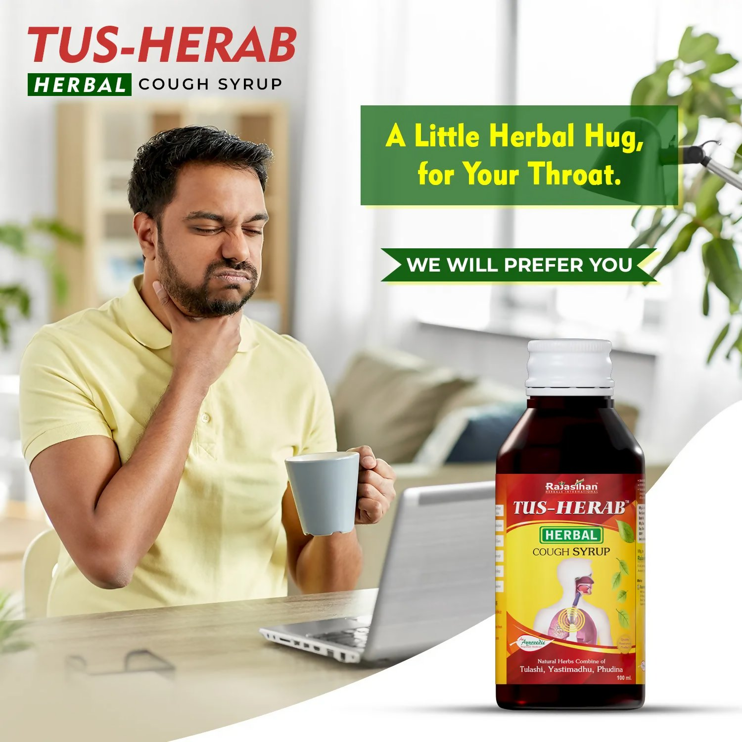 Rajasthan Herbals Tus Herab Cough Syrup