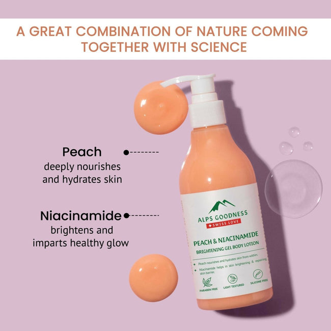 Alps Goodness Peach & Niacinamide Brightening Gel Body Lotion Main Image