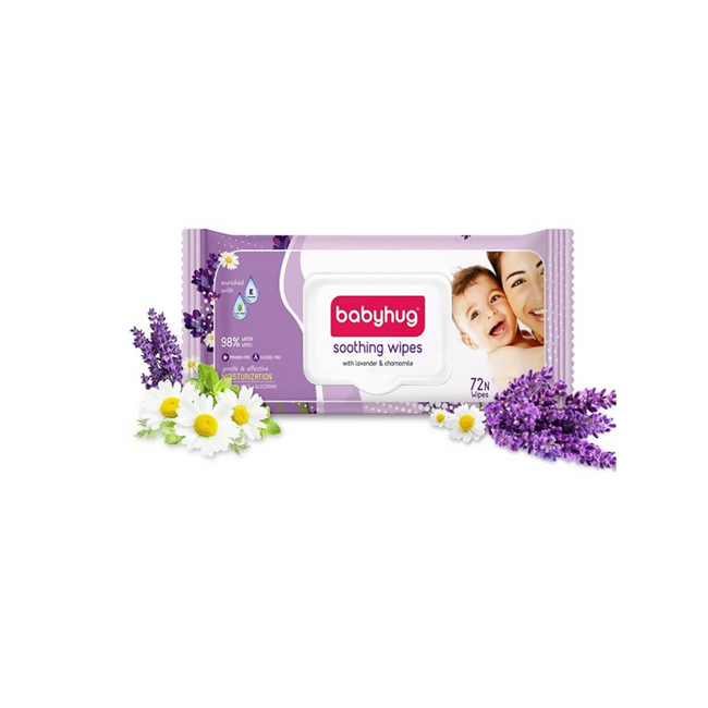 Babyhug Soothing Lavender & Chamomile Wipes Hover Image
