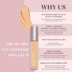 House Of Makeup Zoom In Crease-Free, Creamy Concealer - FL01 Fair To Light Skin Tone