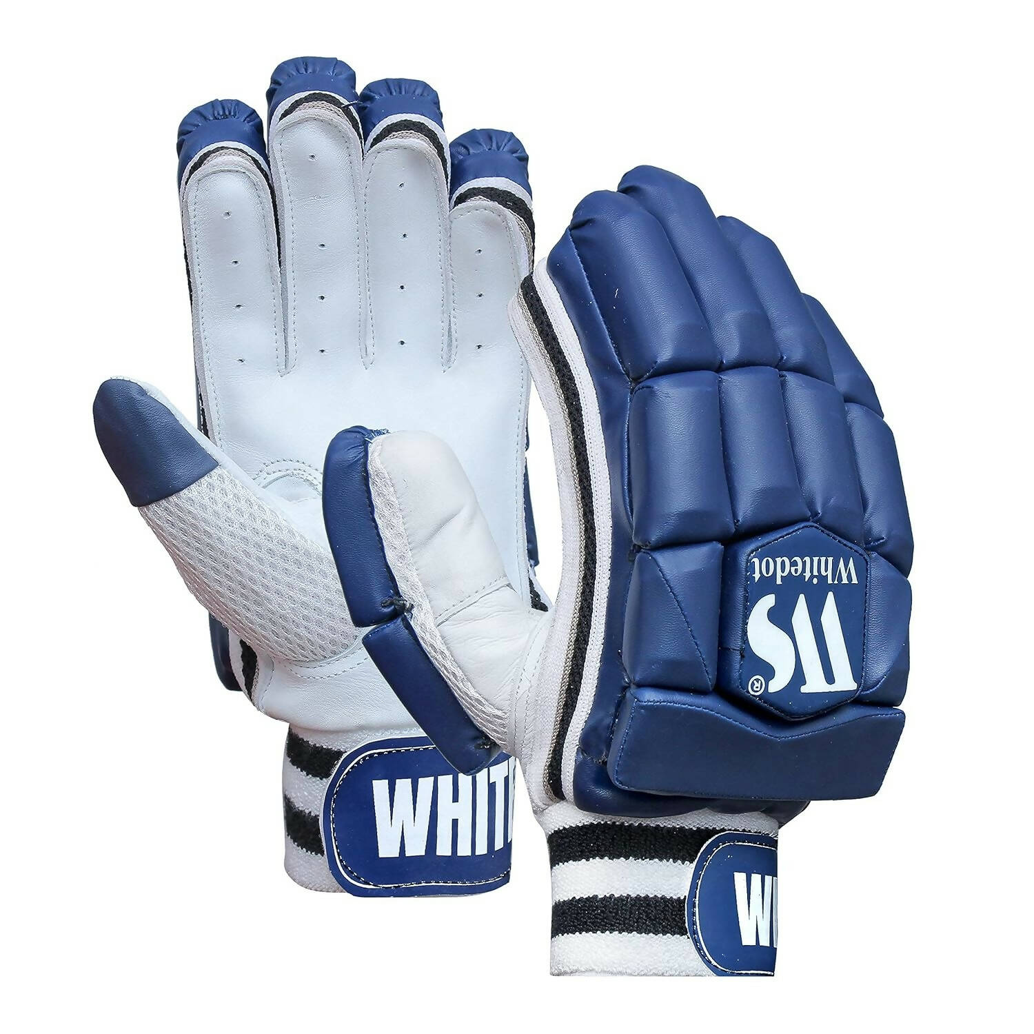 Whitedot Capital Cricket Batting Gloves Mens|Adult|Large Right Hand|Navy Blue