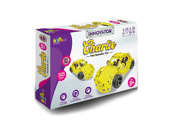 Kipa Innovator - Charlie- 1 DIY Laser Cut, Educational, Learning, Stem, Building and Construction Toys +5 Years Hover Image