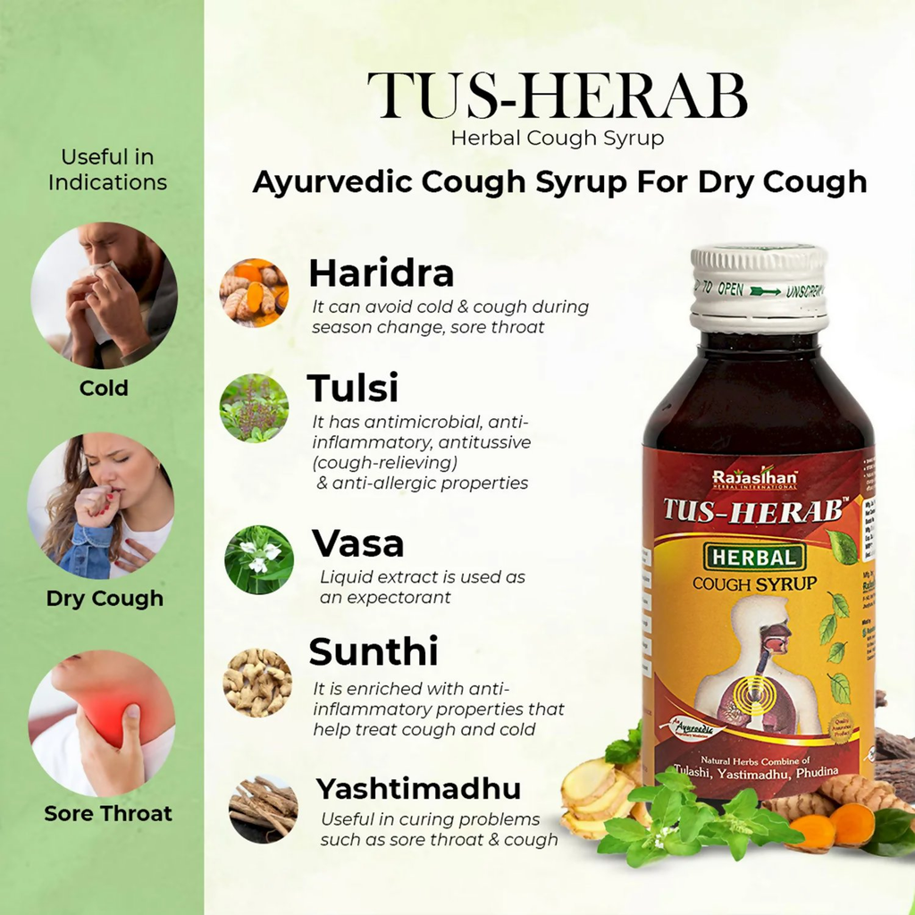 Rajasthan Herbals Tus Herab Cough Syrup