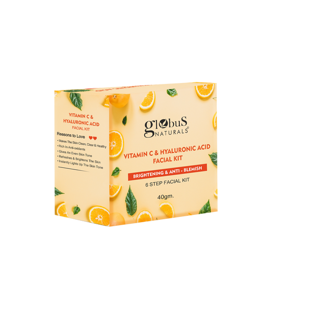 Globus Naturals Vitamin C & Hyaluronic Acid Facial Kit Main Image